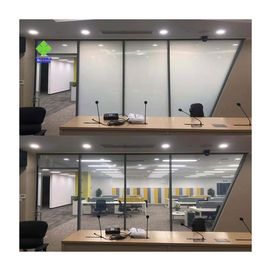 Architectural building self adhesive electric private glass film for windows switchable