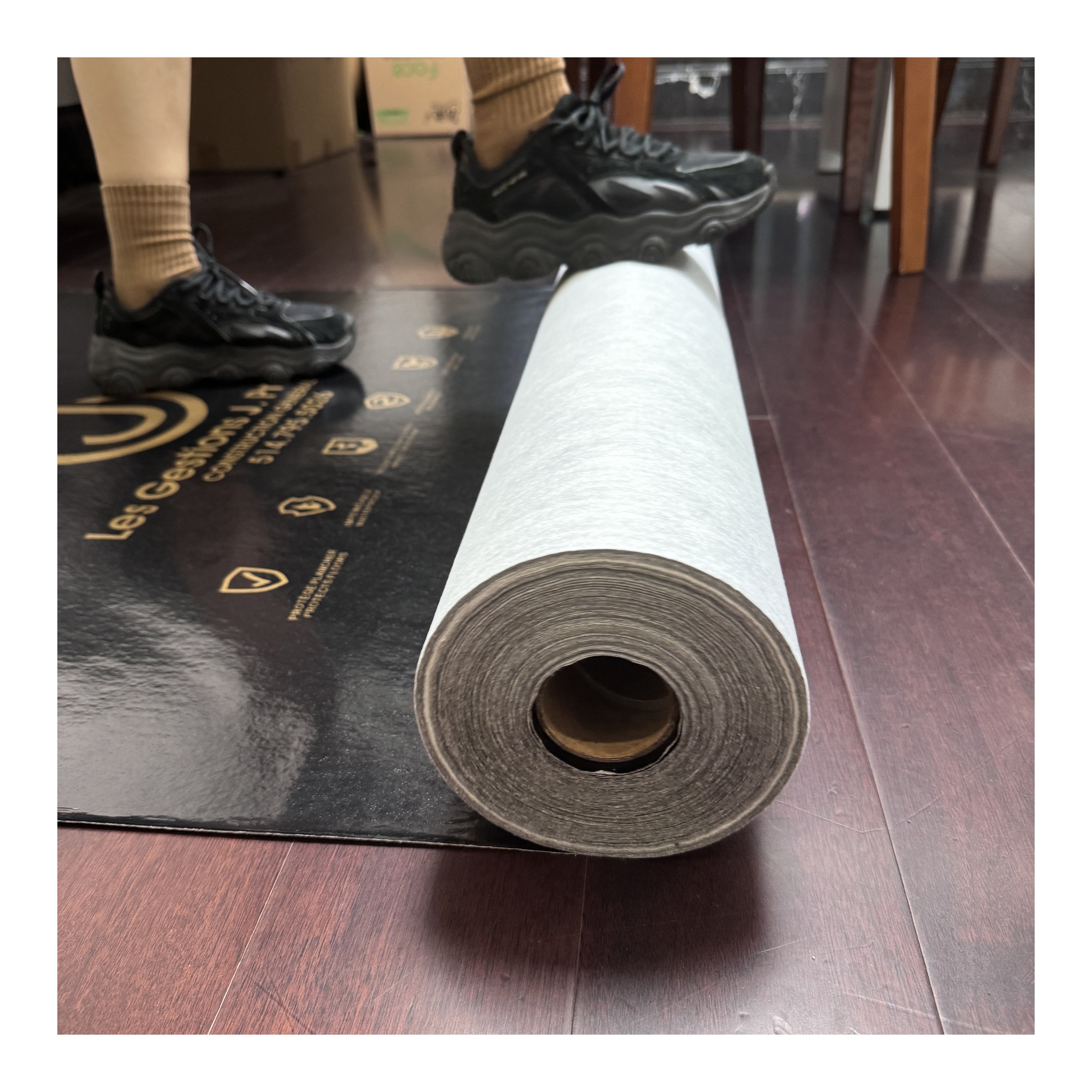 Protection Film Roll for Construction & Renovation Adhesive Sticky Temporary Floor Protection Film