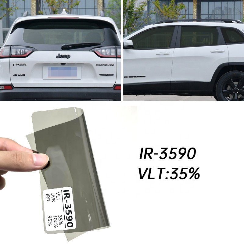 Black Window Tint 2PLY Nano Ceramic Tint Film For Car 3M Quality Sun Control Window Film Car Stickers