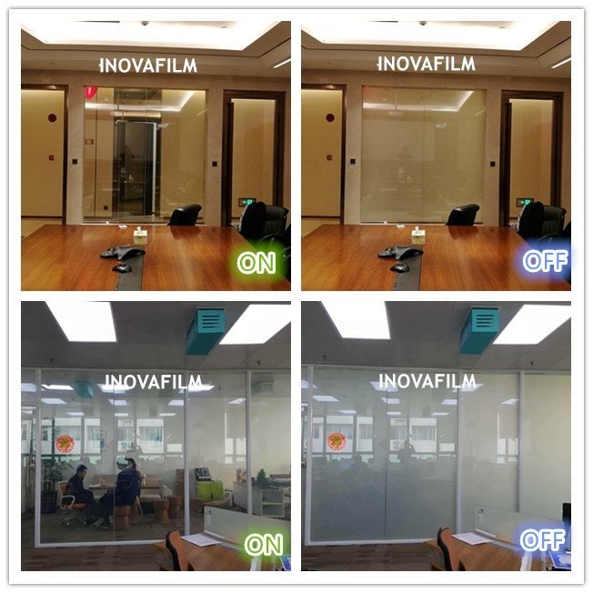 Window Smart Pdlc Glass Film Glass Door Design Protect Privacy Custom Smart Tint Magic Glass Bank Ticket Frosted Smart Film Roll