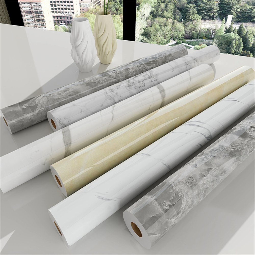 Bedroom livingroom kitchen bathroom water-proof anti-oil marble decorative furniture laminated panel films