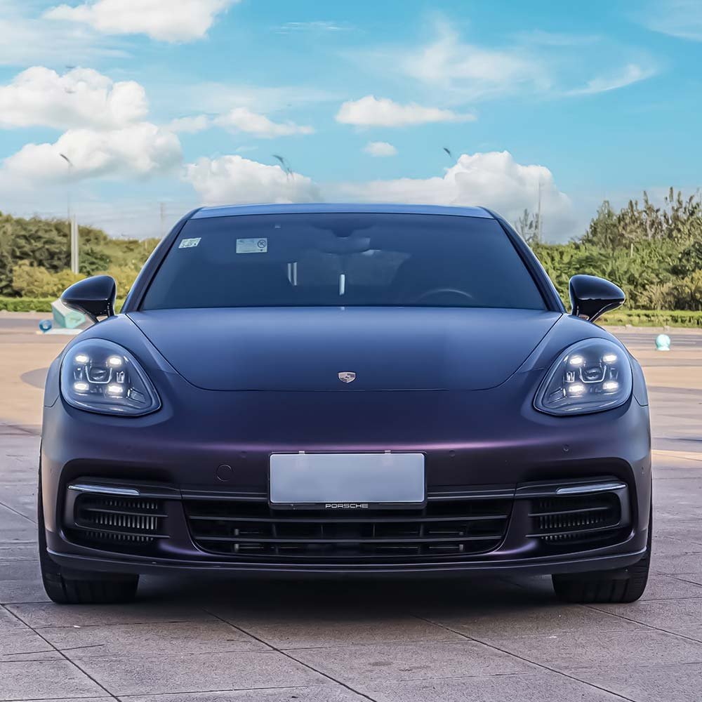 Spot Wholesale New Satin Black Magic Purple Car Sticker PVC Car Body Protective Film Car Decorative Wrap Vinyl