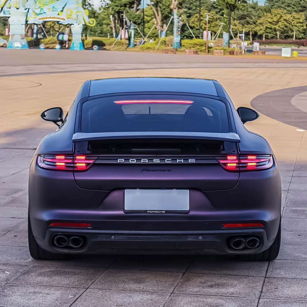 Spot Wholesale New Satin Black Magic Purple Car Sticker PVC Car Body Protective Film Car Decorative Wrap Vinyl