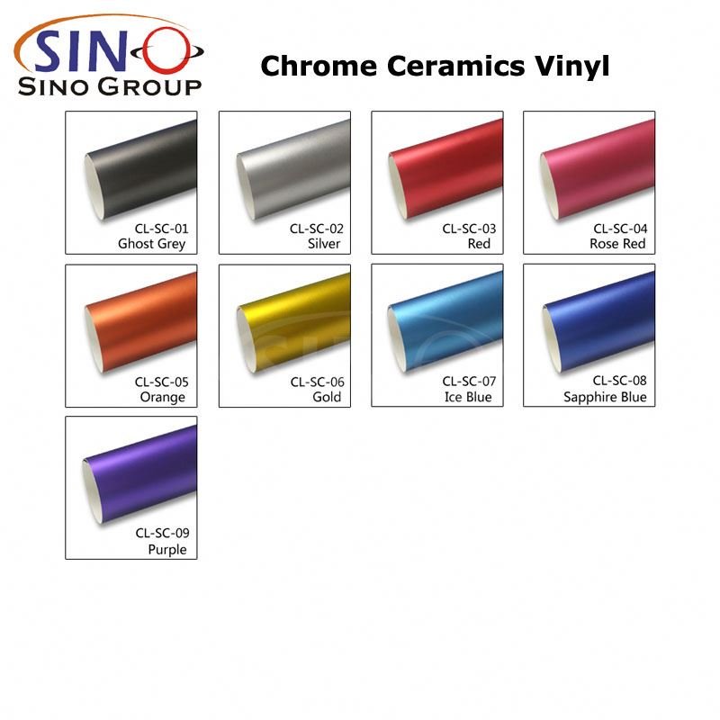 SC-02 Free Sample Chrome Ceramics Silver Decoration Film High-quality Car Wrap Film for Ultimate Vehicle Protection