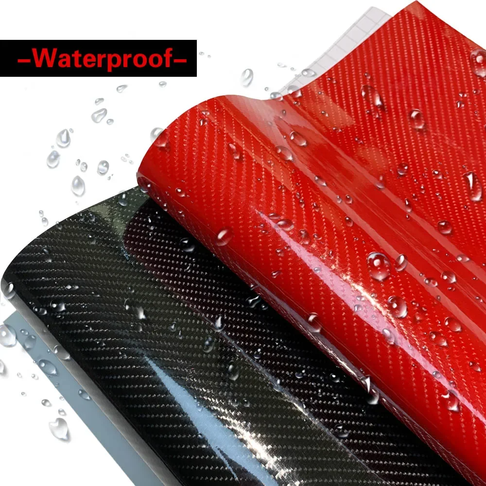 New Style 7D Carbon Fiber Vinyl Wrap Film Waterproof Car PVC Stickers Console Computer Laptop Skin Auto Motorcycle Accessories