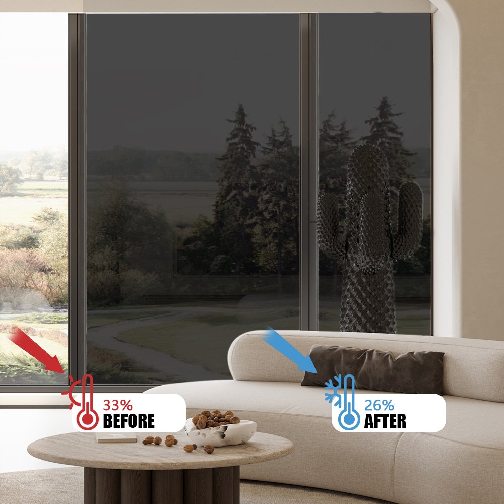 Mirror reflective one way vision home decoration window tint silver foil building window glass tint film solar window film