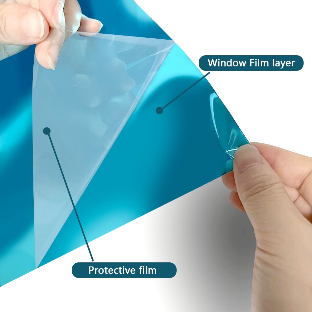 Mirror reflective one way vision home decoration window tint silver foil building window glass tint film solar window film