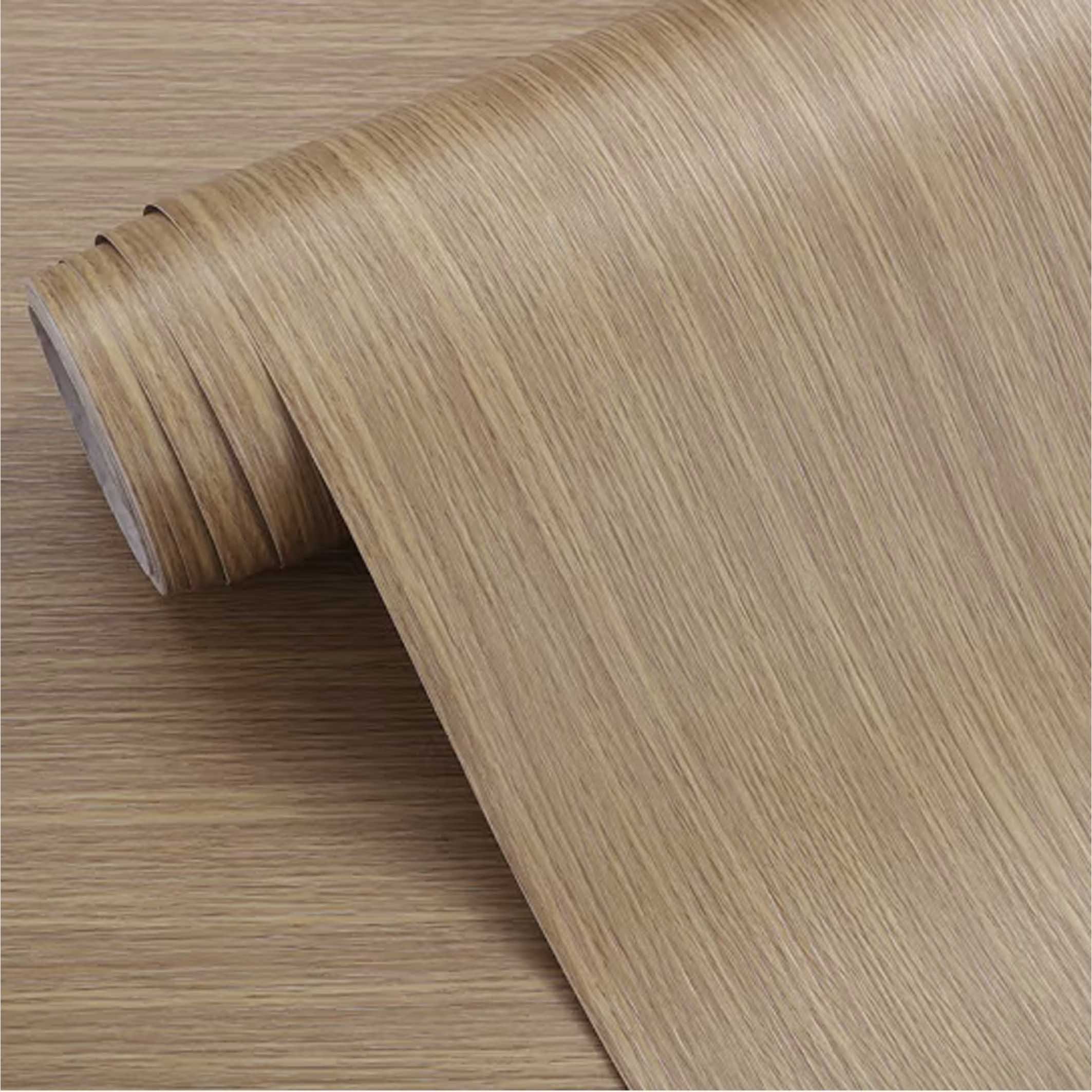 Best quality not adhesive pvc membrane press wood grain foil wooden colour vinyl film wrapped wooden roll for MDF furniture