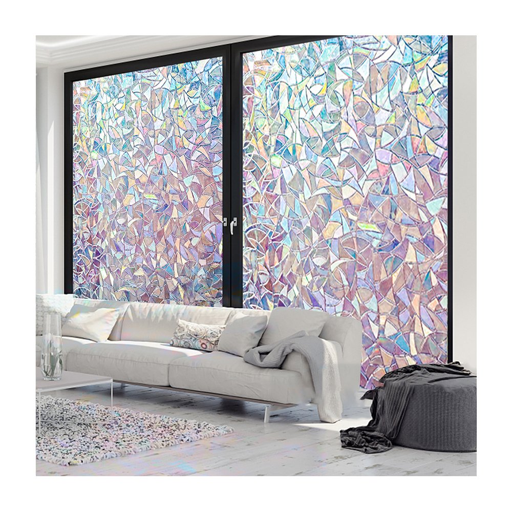 Beautiful Pattern 3D Rainbow Window Film for Privacy Protection