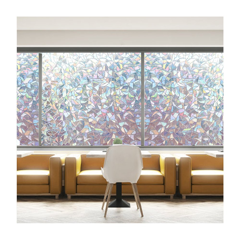 Beautiful Pattern 3D Rainbow Window Film for Privacy Protection