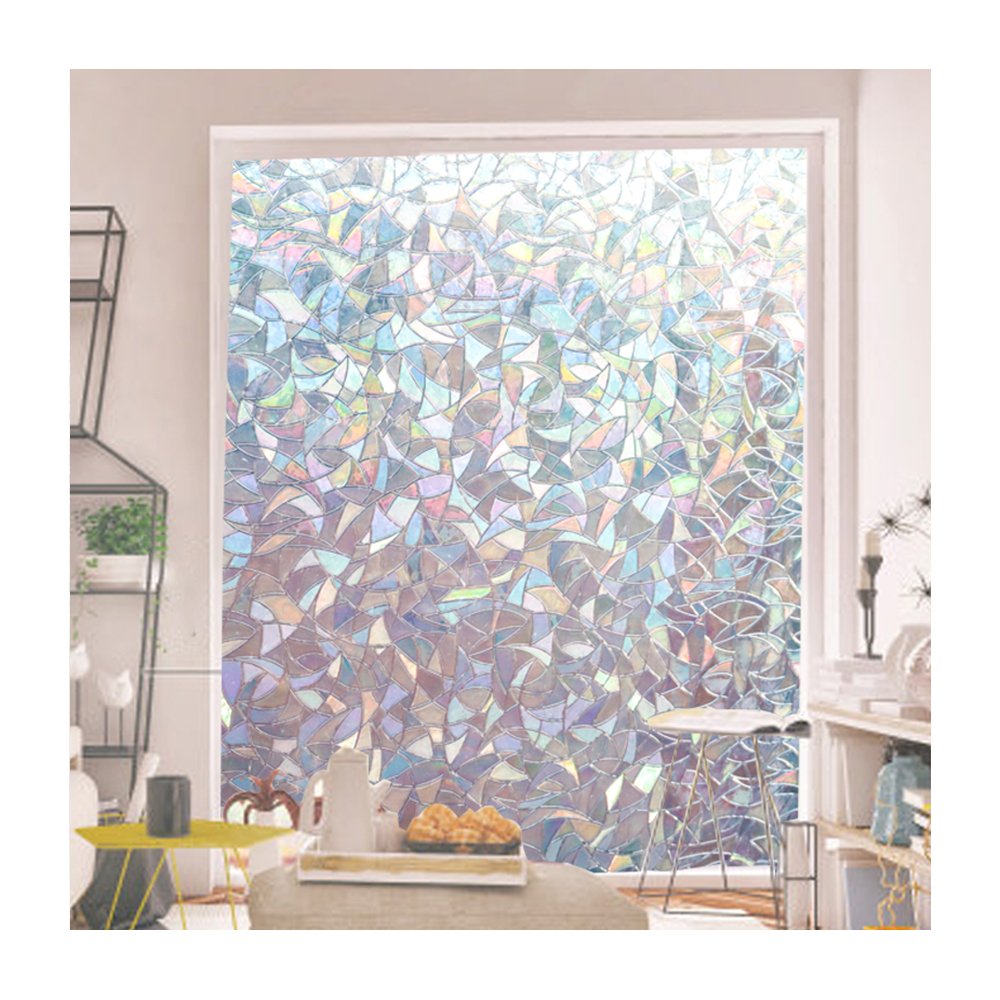 Beautiful Pattern 3D Rainbow Window Film for Privacy Protection