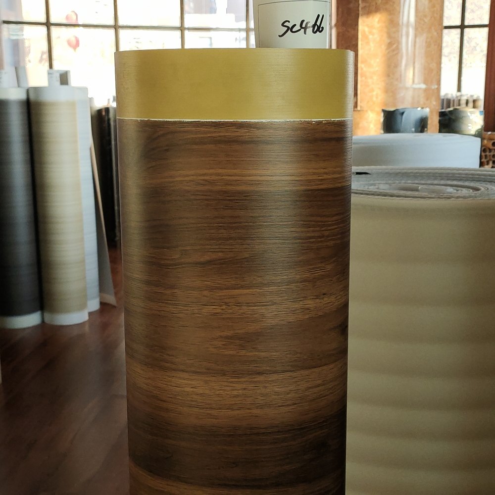 New Customized pvc decorative films vacuum press films Leather pattern skin pattern wood grain decorative pvc film