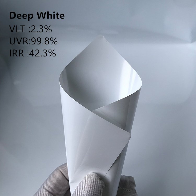 Nasido Deep White building glass Safety solar film energy saving anti shatter system windows Decorative Films