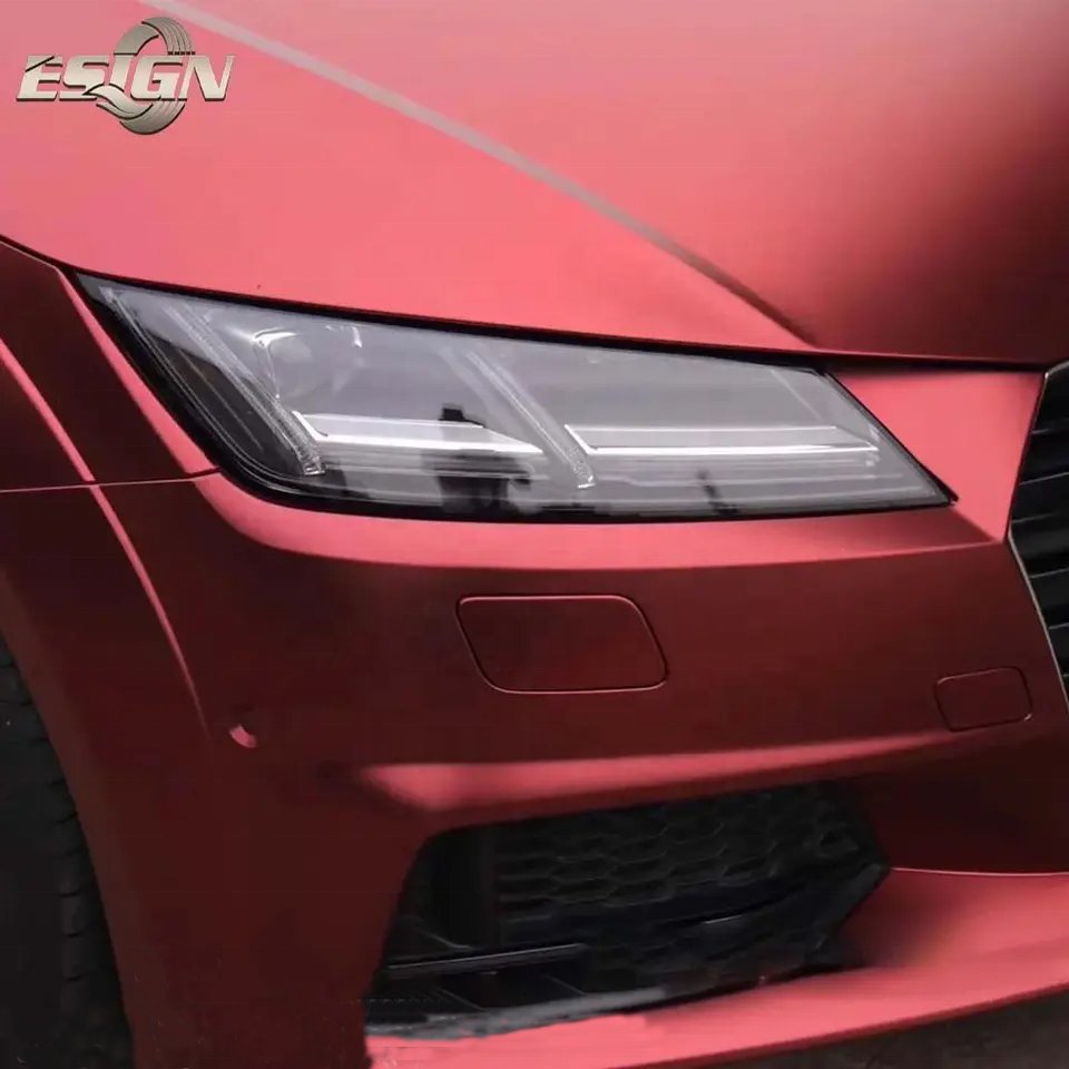ICE FILM MATT SUPREME RED Vinyl Wrap for Car Vehicle Exterior Roll Surface Protective Film Self-adhesive Sticker Decal