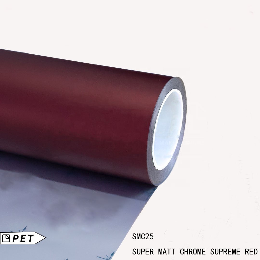 ICE FILM MATT SUPREME RED Vinyl Wrap for Car Vehicle Exterior Roll Surface Protective Film Self-adhesive Sticker Decal