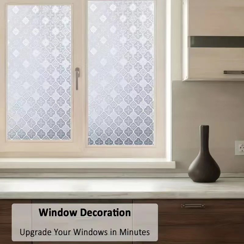 Colorful Modern Embossed Glass Film 40cm Width Stylish and Elegant Decorative Films for Hotel Interiors
