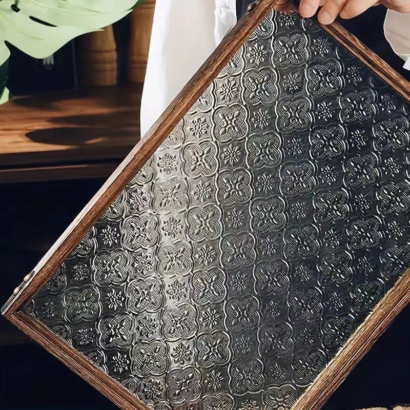 Colorful Modern Embossed Glass Film 40cm Width Stylish and Elegant Decorative Films for Hotel Interiors