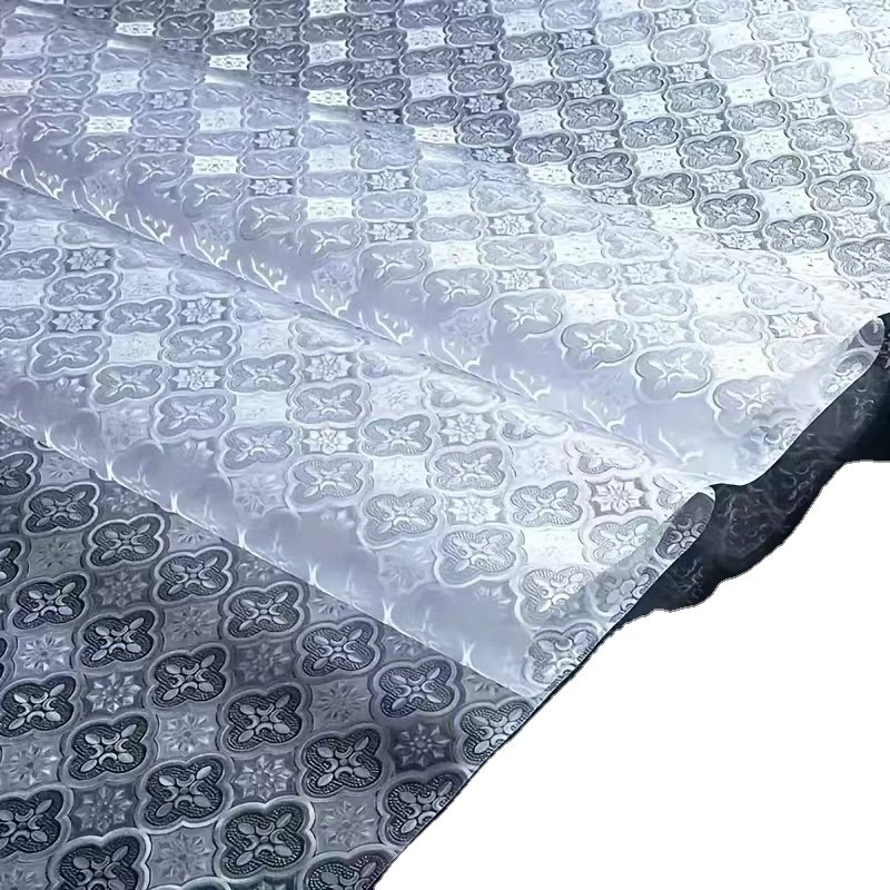 Colorful Modern Embossed Glass Film 40cm Width Stylish and Elegant Decorative Films for Hotel Interiors