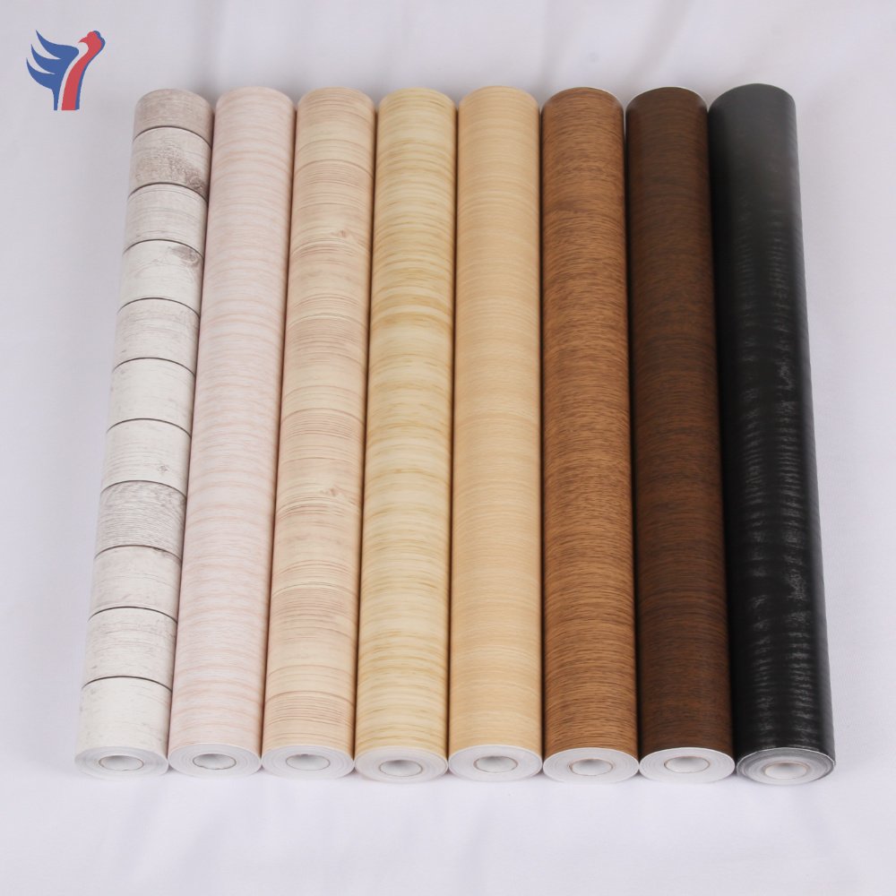 Jinyi W5002 Door Sticker Vinyl PVC Print Wood Grain Indoor Wallpaper Contact Paper Furniture Decorative Film