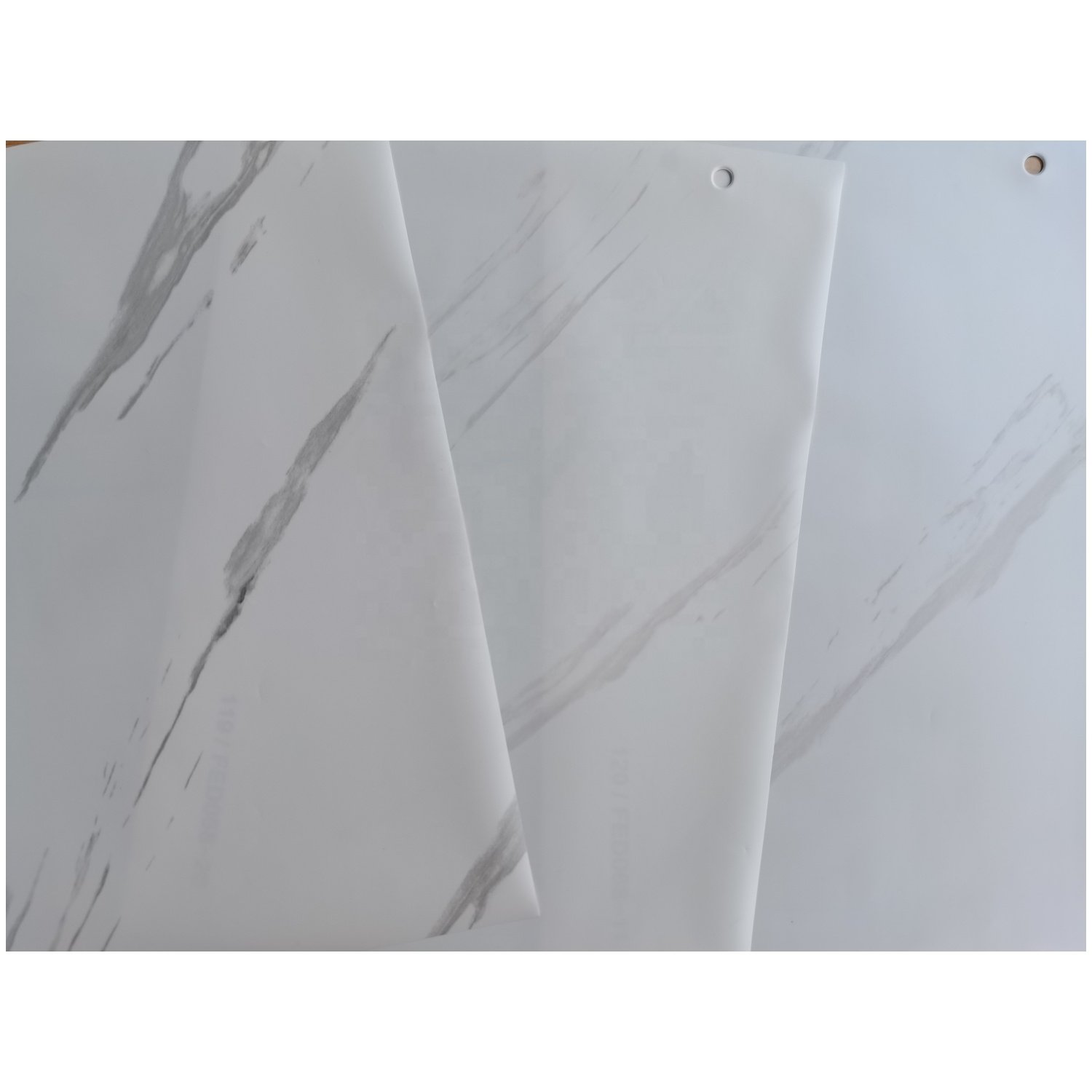 Rigid Marble Effect PVC Membrane Film Tabletop Anti Oil PVC Decorative Film For Dining-table