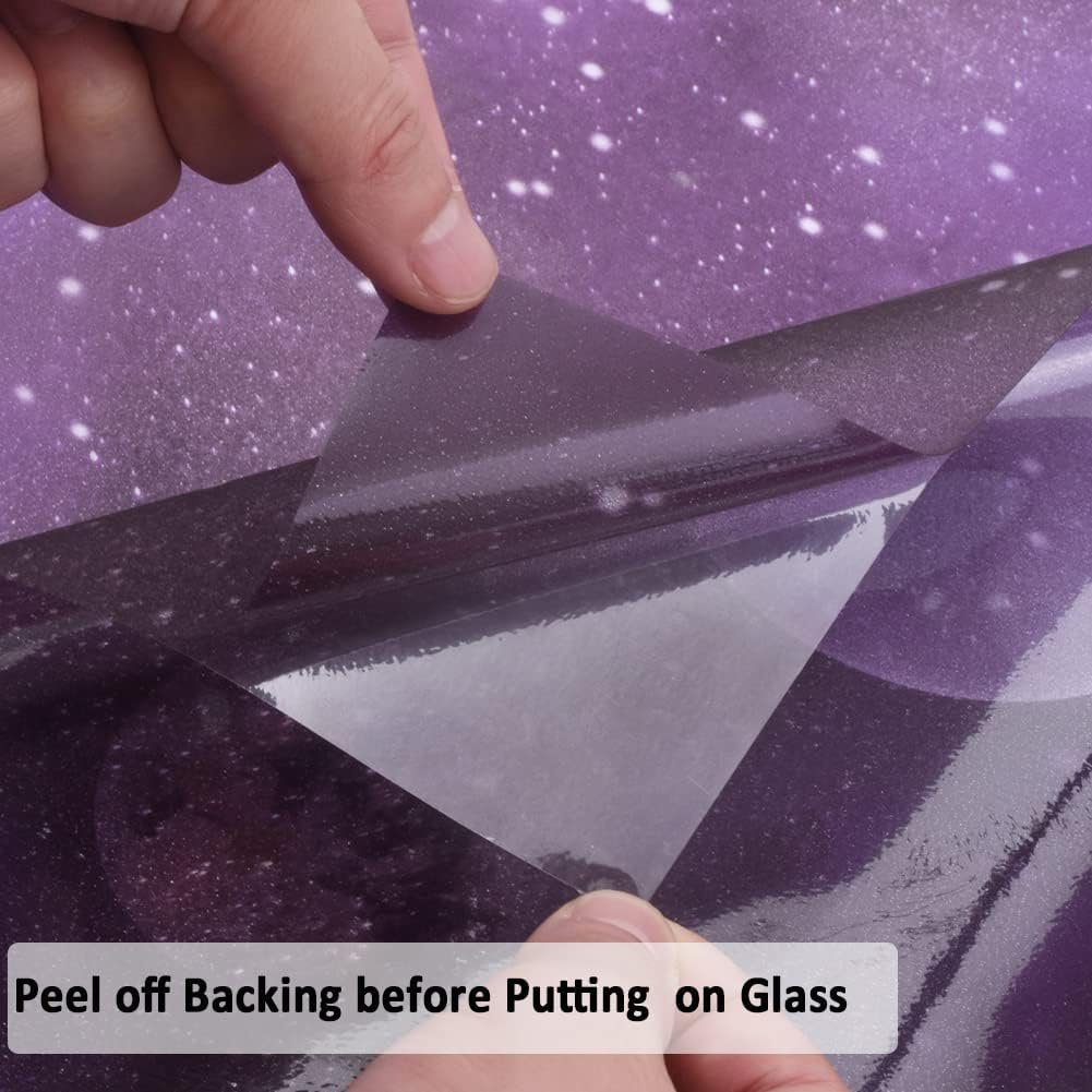 Heat Insulation Colorful Printed Self Adhesive Decorative Window Tinting Glass Film for Home Usage