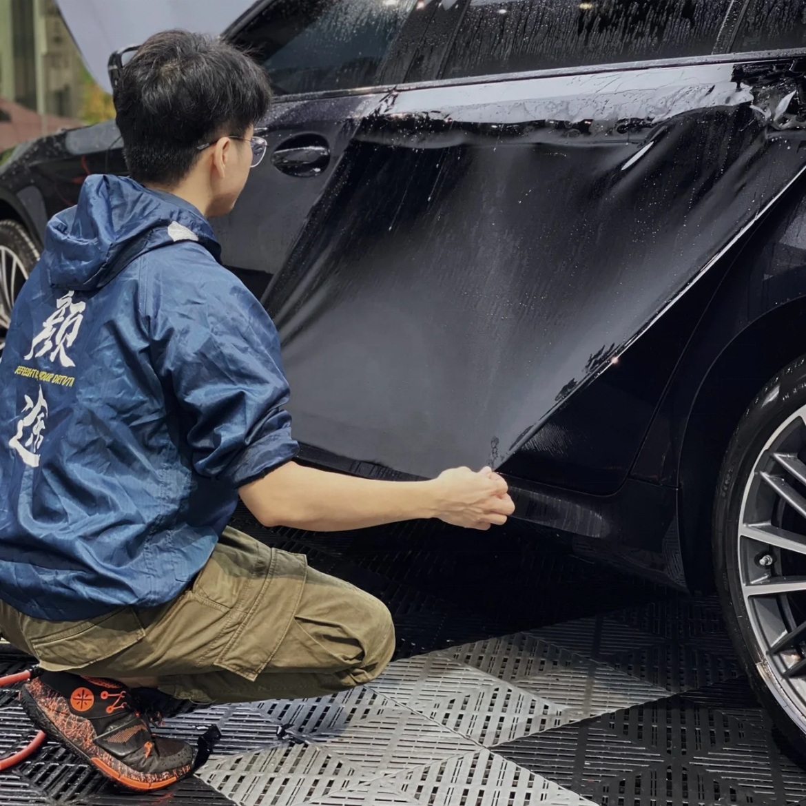 Black PPF 60"x50' Anti Scratch Anti Fouling PPF Film 7.5mil black car paint protection film TPU PPF