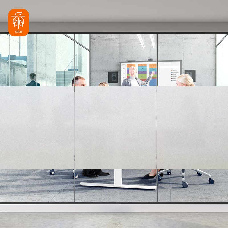 Best Selling Pet/Pvc Material Semi-Transparent Clear Frost Privacy Glass Film For Home/Office