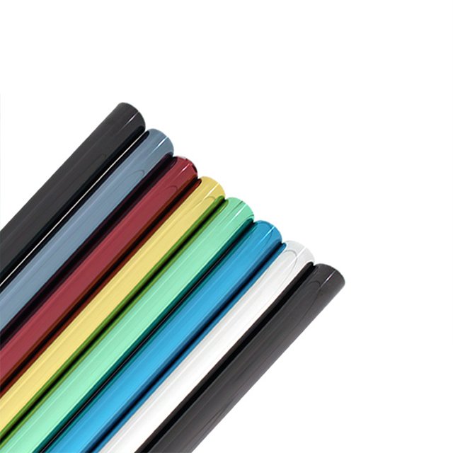 Purple Silver Window Tint Privacy Protection Window Film Building Decorative Color Film Building Film