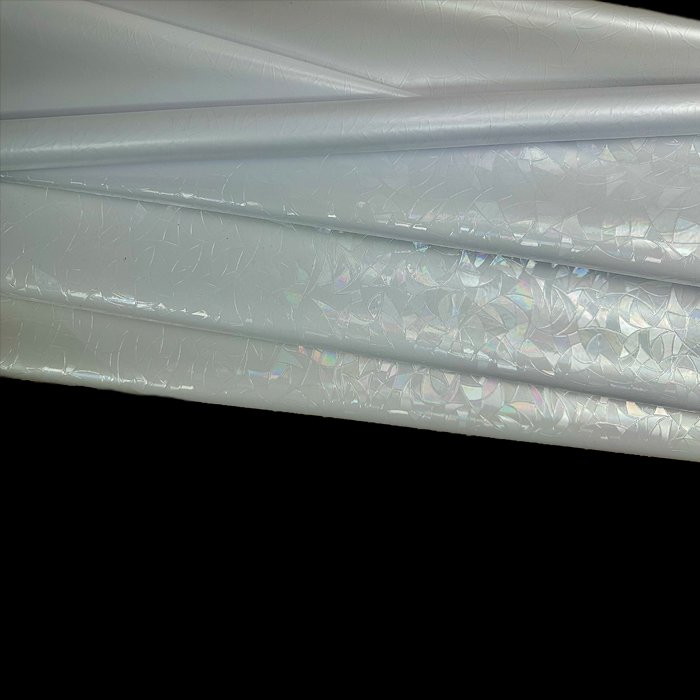 Colorful Modern Embossed PVC Glass Film 60cm Width Stylish and Elegant Decorative Roll for Hotel Spaces