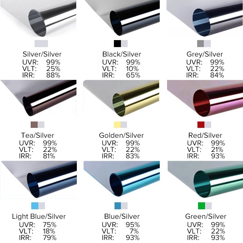 viwocool window sticker glass film decorative uvr99 colorful window sticker tinted film window building