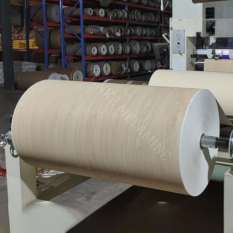 Factory cheap Wood Grain color hot press Melamine Decorative film impregnated paper for furniture wood 60g 70g 80g 90g 100g 110g
