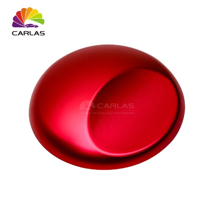 CARLAS Satin Matte Film Matte Metallic Car Vinyl Wrap Roll Car Paint Protectm Multi-color PVC Film Car Decoration