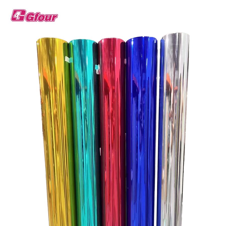Wholesale price mirror effect silver reflective window tinted film one way vision building decorative films