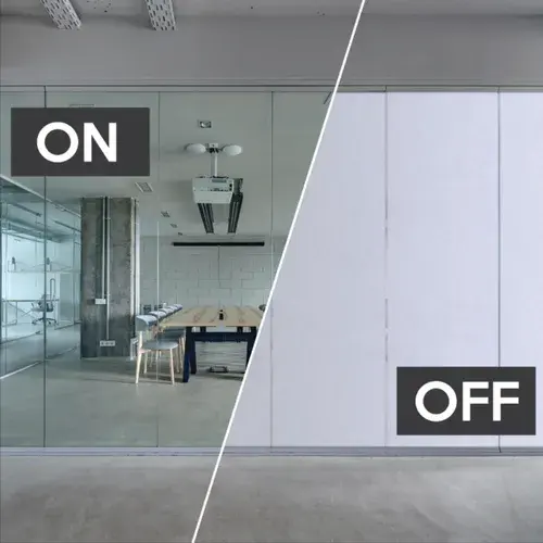 White To Opaque PDLC Smart Film Electrochromic Film Switchable Glass For Residential and Commercial Application