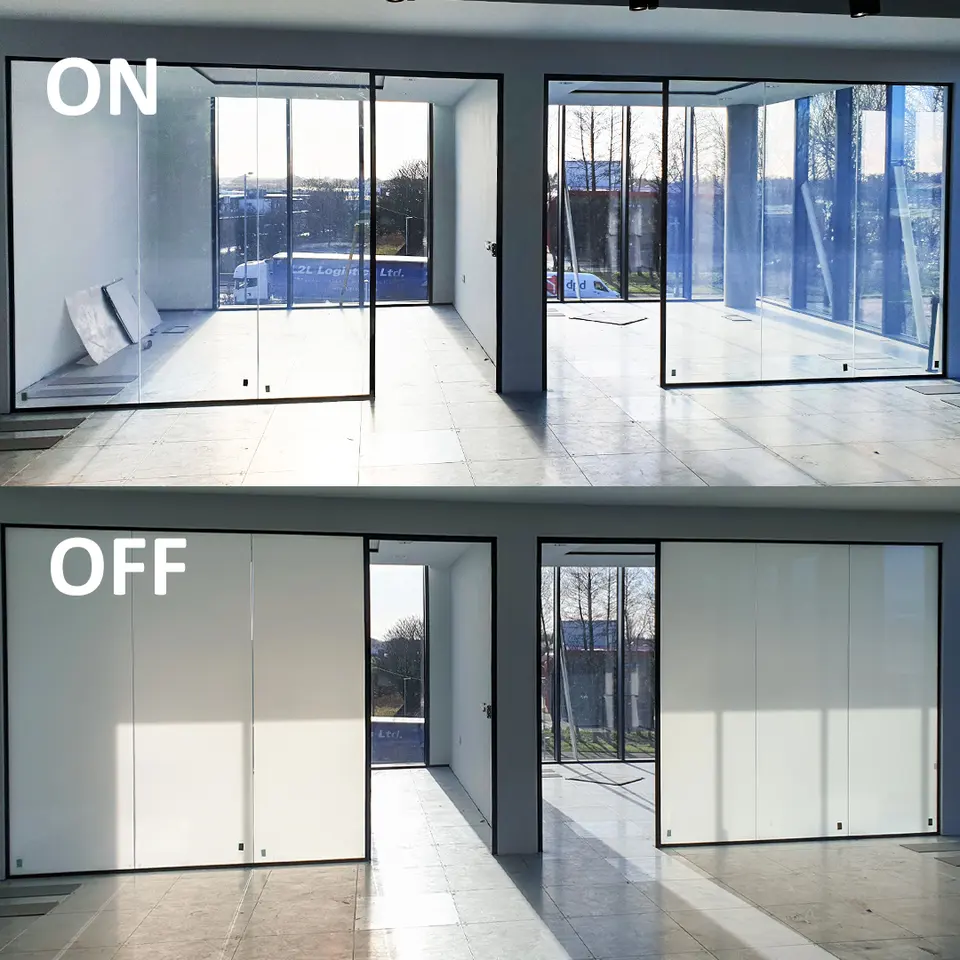 White To Opaque PDLC Smart Film Electrochromic Film Switchable Glass For Residential and Commercial Application