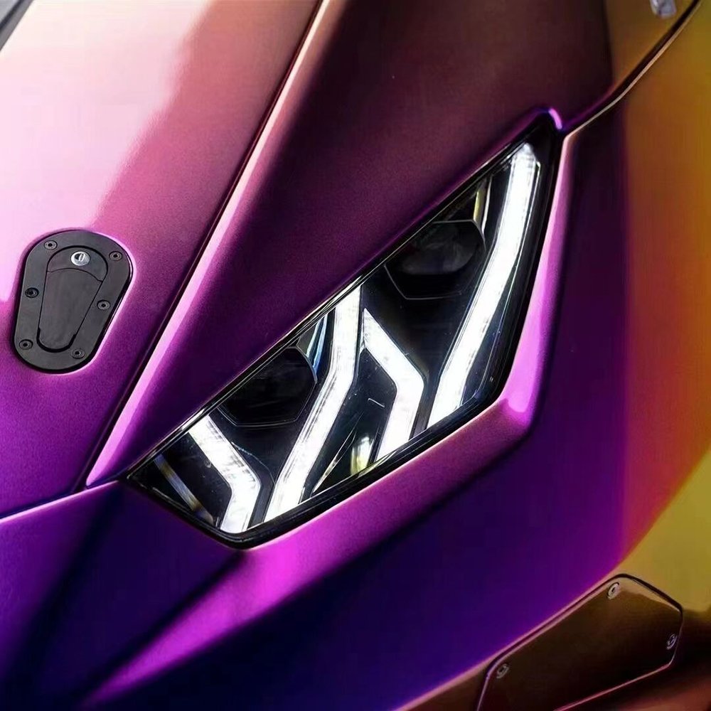 WRAPMASTER PET Super Gloss Color Shift Magic Colored Purple Vinyl Car Wrap vinyl stickers