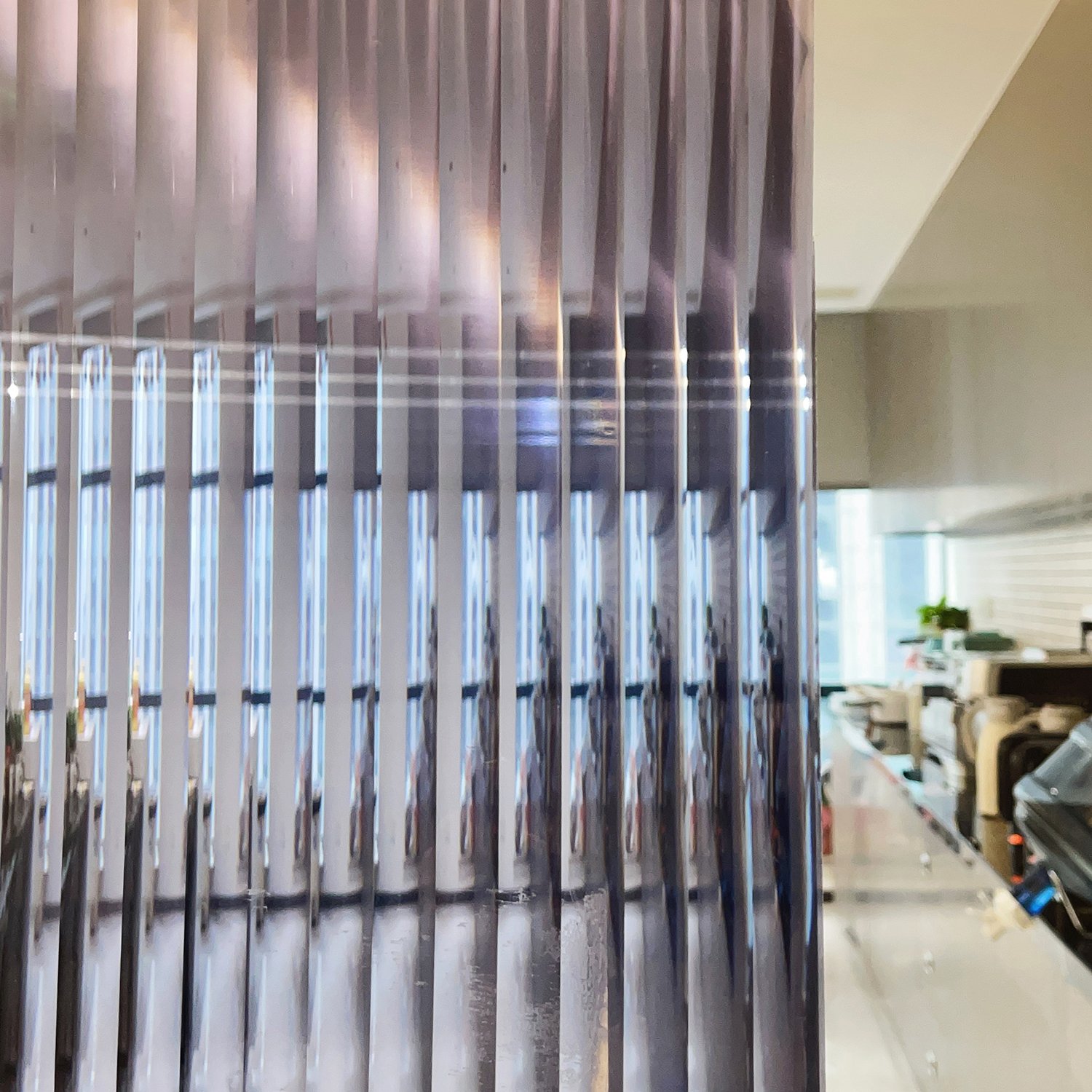 3D effect privacy Window Film pet decorative Reeded window film