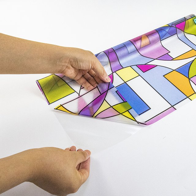 colored decorative stained glass deco film art window film