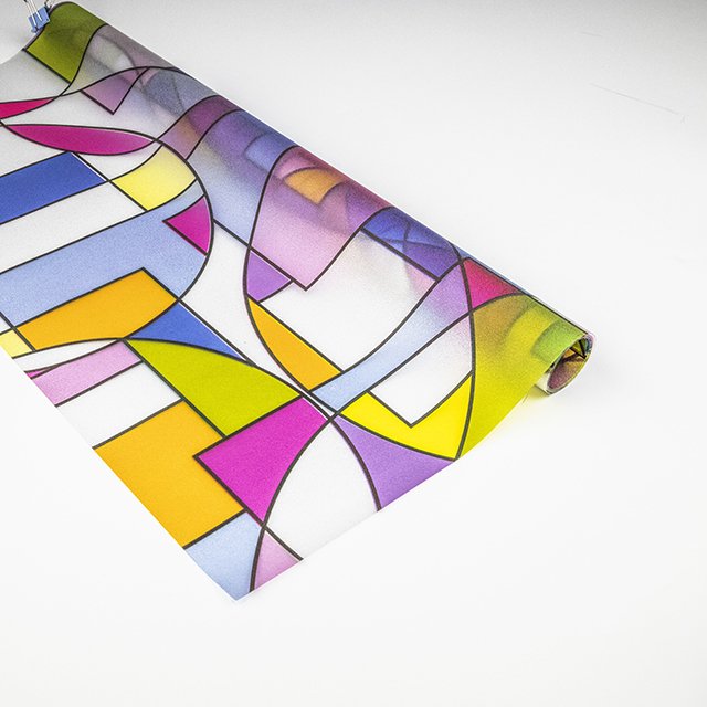 colored decorative stained glass deco film art window film