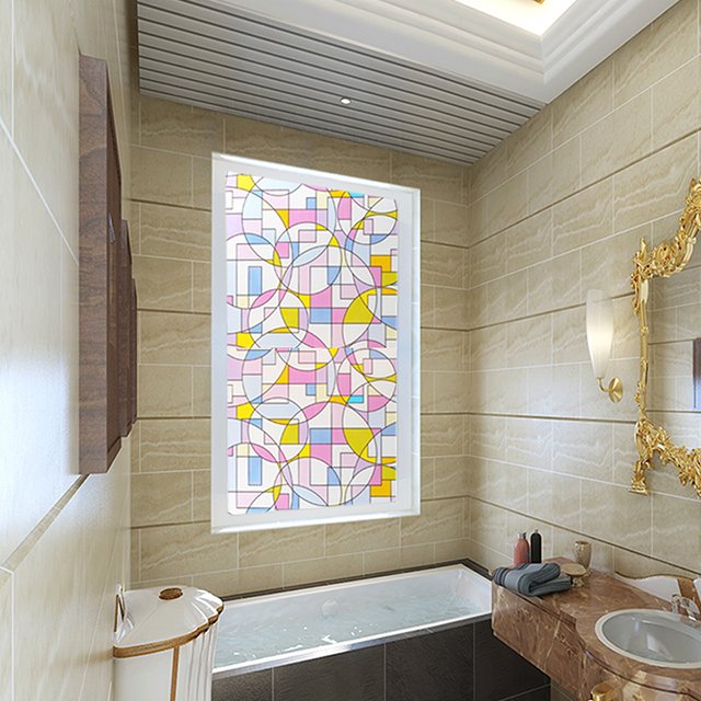 colored decorative stained glass deco film art window film