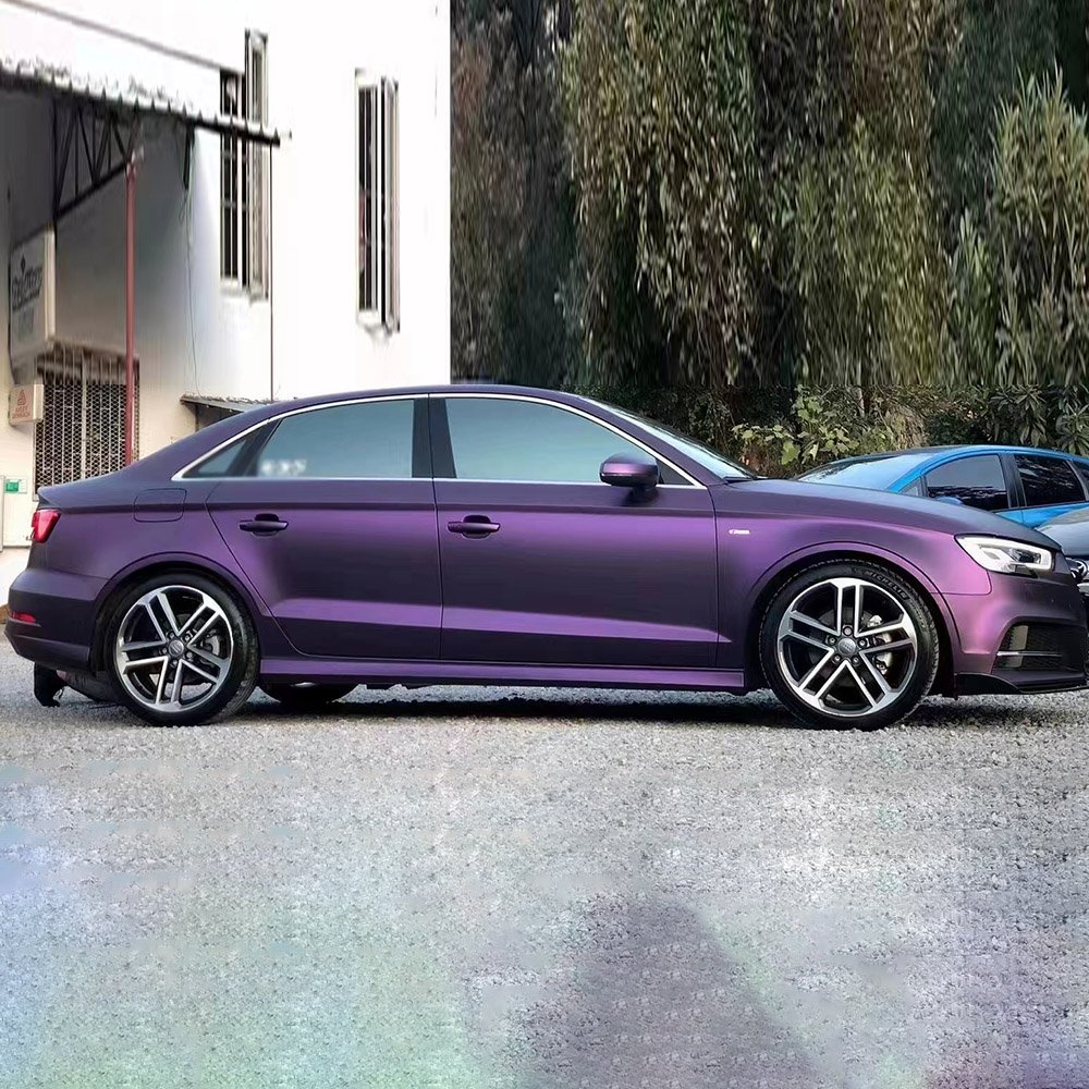 TSAUTOP Auto Protect Foil Vehicle Wraps Ultimate Flat Purple Wholesale Vinyl Automotive Decoration Film