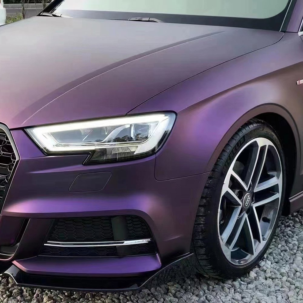 TSAUTOP Auto Protect Foil Vehicle Wraps Ultimate Flat Purple Wholesale Vinyl Automotive Decoration Film