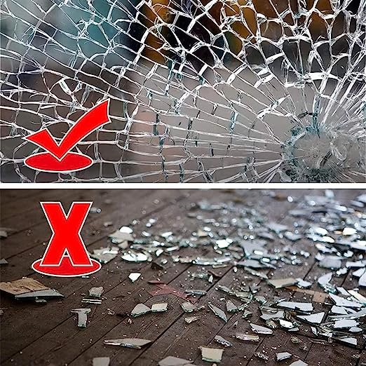 tint window film safety 12mil 8 mil 4mil clear transparent safety film car windshield building home security window film