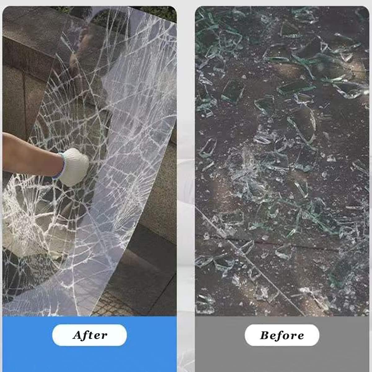 tint window film safety 12mil 8 mil 4mil clear transparent safety film car windshield building home security window film
