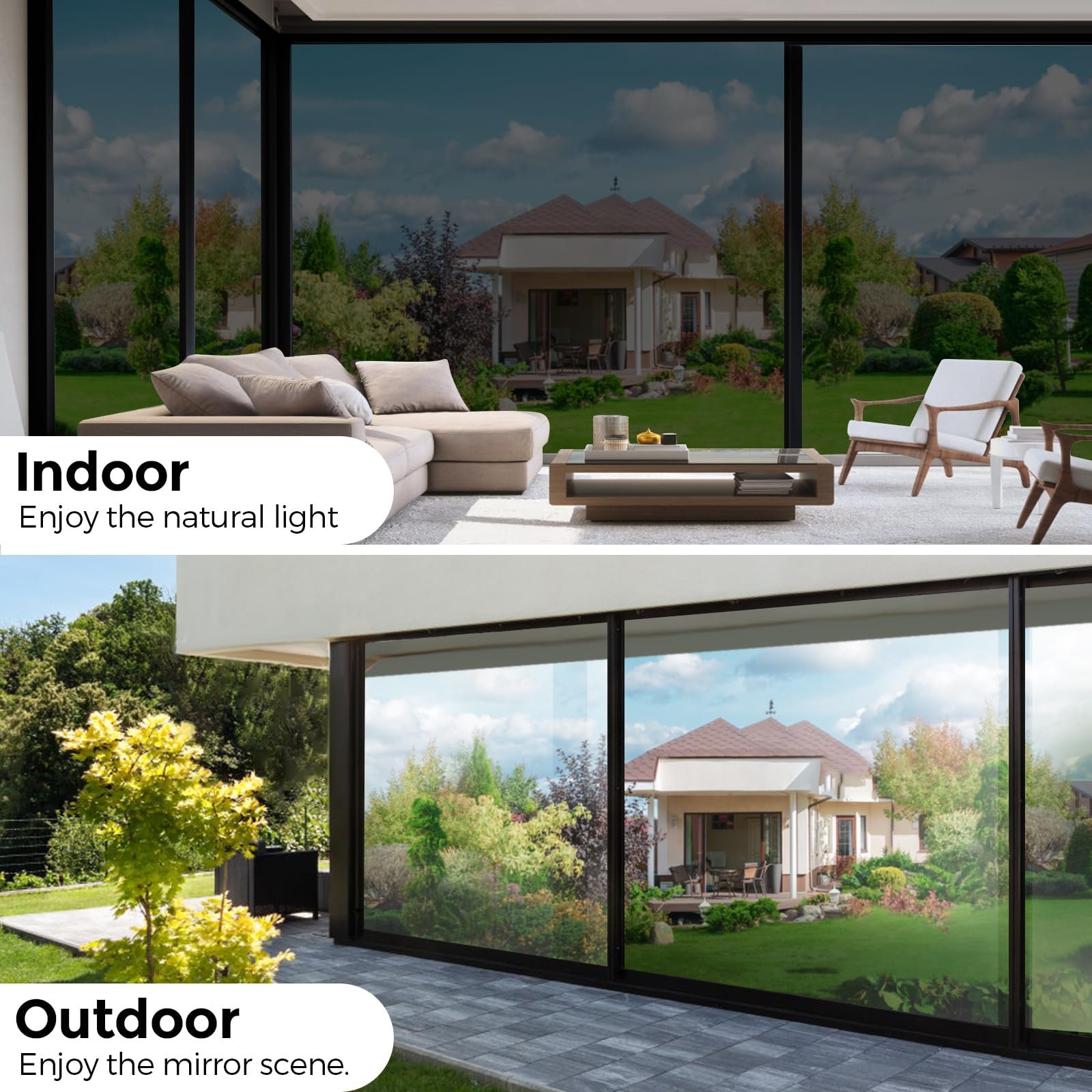 Self adhesive house windows door living room glass window film privacy protection pet pvc decorative films