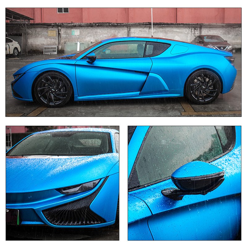PVC Car Chrome Vinyl Wrap Film Car Film Stickers Vehicle Color Changing Film