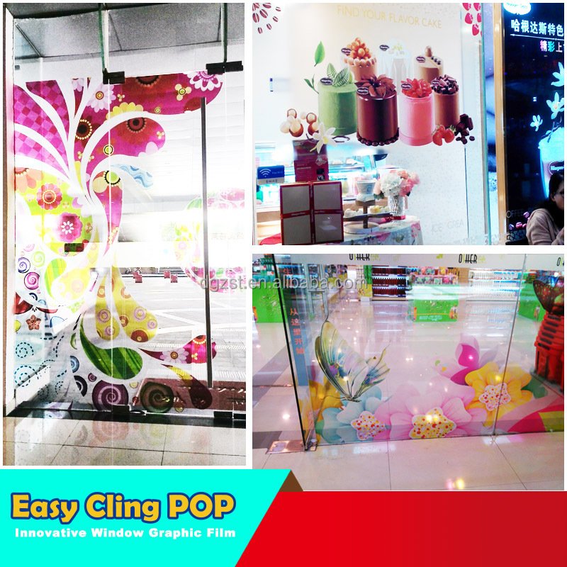 High Quality Clear removable window film EC-PET140EC7 PET Film China factory for window decoration