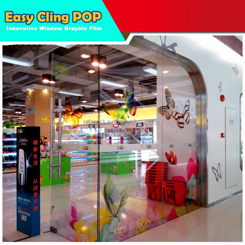High Quality Clear removable window film EC-PET140EC7 PET Film China factory for window decoration