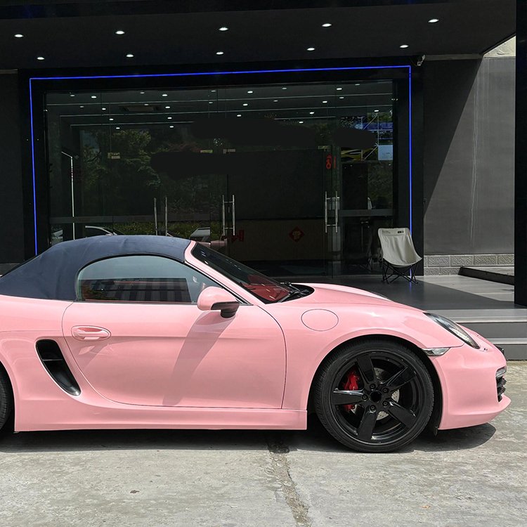 Glossy Crystal Peach Pink Young pink collection Car Wrap Vinyl Car Body Stickers Film Color Change For Vehicle Car Wrapping