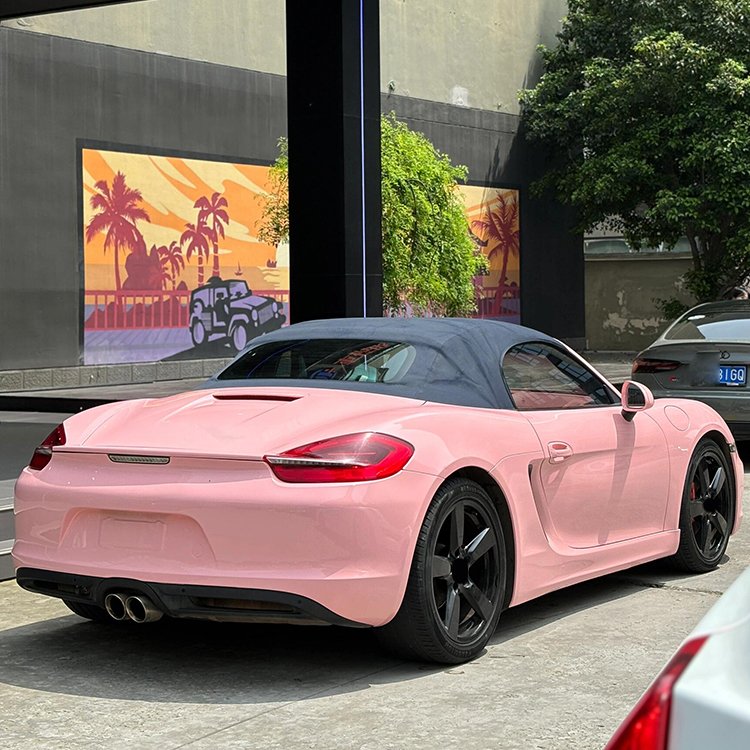 Glossy Crystal Peach Pink Young pink collection Car Wrap Vinyl Car Body Stickers Film Color Change For Vehicle Car Wrapping